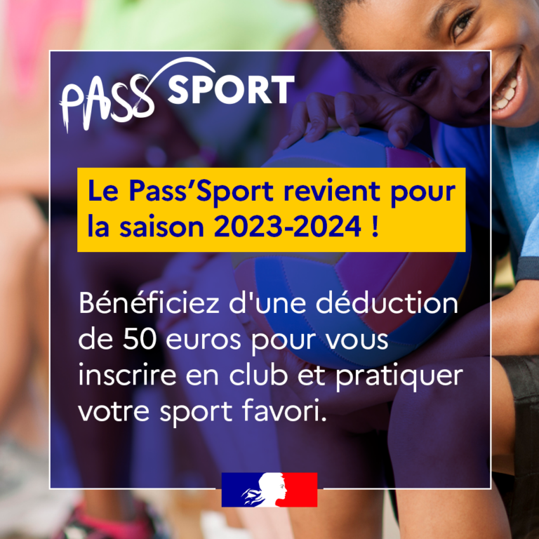 Pass’sport |Profitez de 50€ pour dynamiser vos activités sportives ! »Pass’sport |