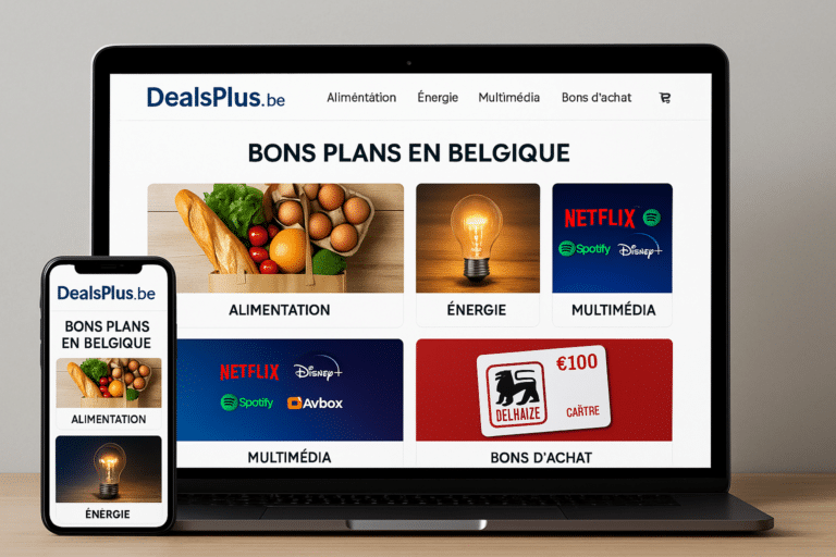 DealsPlus.be : le site malin pour dégoter des bons plans en Belgique (et faire fondre ses factures sans se priver)
